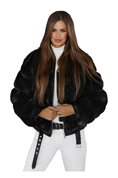 OZONEE Women's Black Jacket JS/11Z8080Z XL