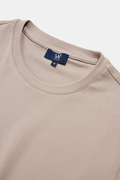 W Collection Mink Circle Neck T-Shirt