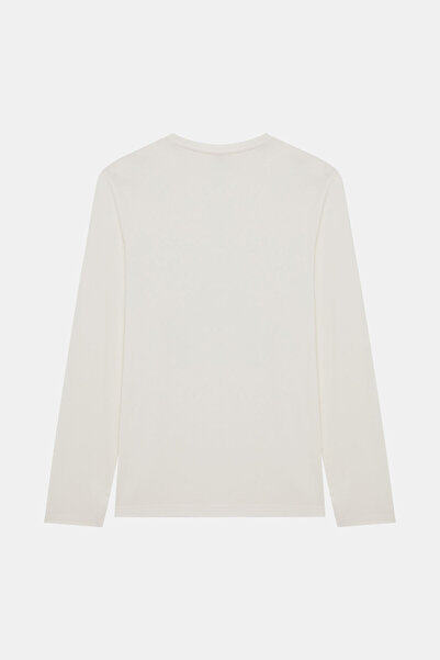 W Collection White Circular Neck Long Sleeve Sweatshirt