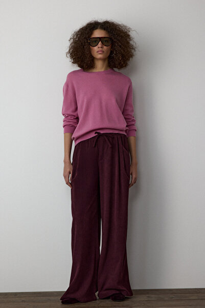 Stradivarius Kadife bağcıklı jogger pantolon