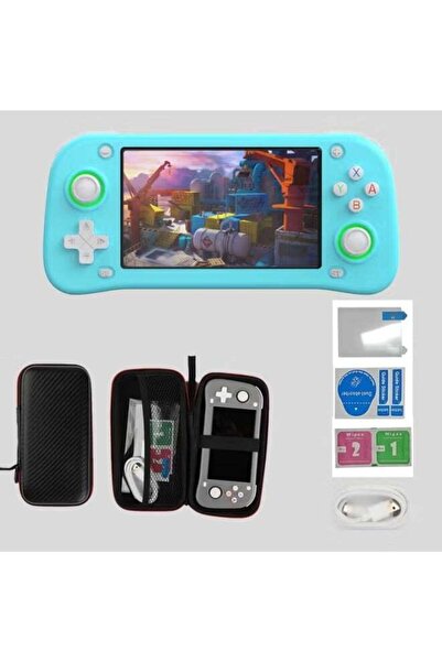 Generic XF43 Handheld Game Console (cyan)