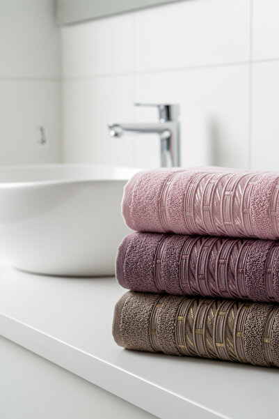 VİENNA 6-Piece Cotton 50X90 cm Hand & Face Towel – Soft and Absorbent Set