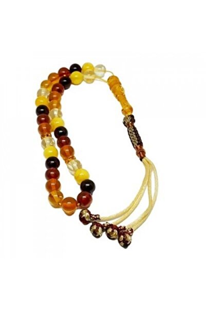 Eagal Amber Dust Tasbih - Gradient Colored Amber Beads