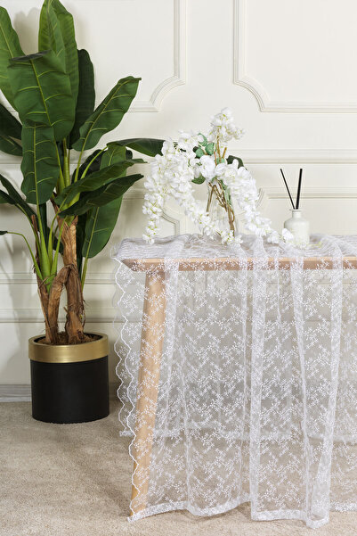 Elart Bella Brode Lace Tablecloth (135X220 cm)