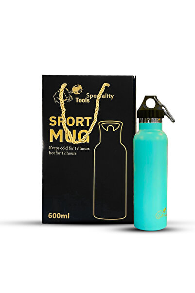 chemex co 600ml Stainless Steel Insulated Mug – Keeps hot for 24 hours and cold all day. Turquoise color.