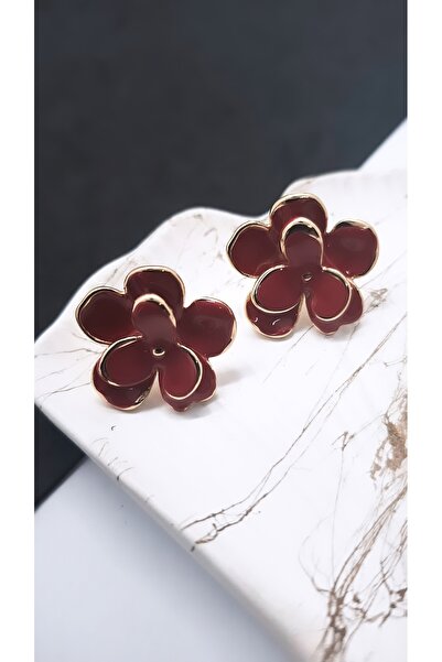 Serenity Bright Enamel Flower Steel Earrings