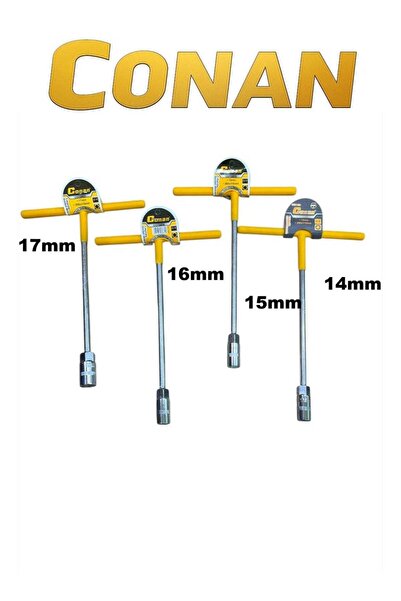 CONAN 4-Piece T-Handle Socket Wrench Set (14,15,16,17mm)