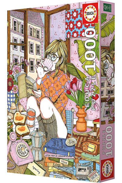 EDUCA Time For My Self 1000-piece Jigsaw Puzzle with Glue, 26.8 x 18.9 in (Model 19557)