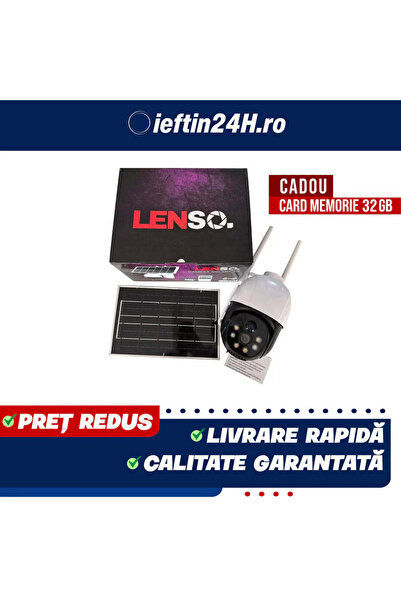 OEM LENSO Solar Surveillance Camera SIM Card 5 MP + 128 GB CARD
