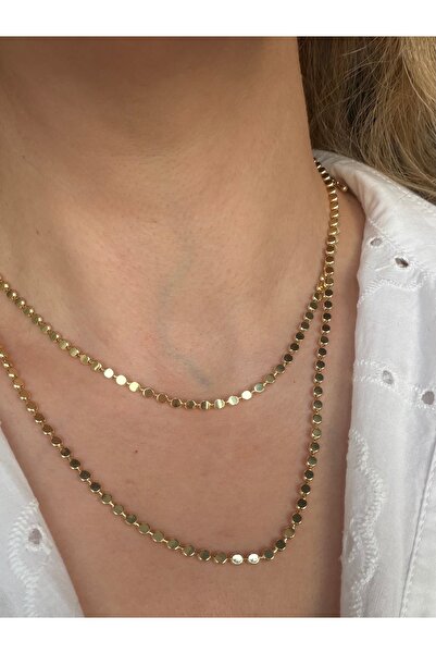 saaden jewelry SAADEN UZUN GOLD KOLYE