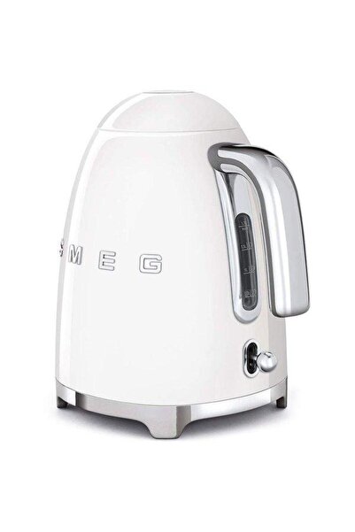 SMEG غلاية كهربائية من الفولاذ المقاوم للصدأ باللون الأسود من الخمسينيات باللون الأبيض KLF03WHUK