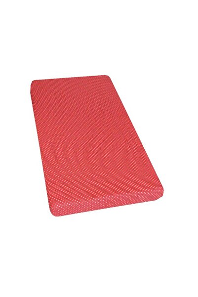 PRICHINDEL fitted sheet for crib 120x60 cm, red with white dots