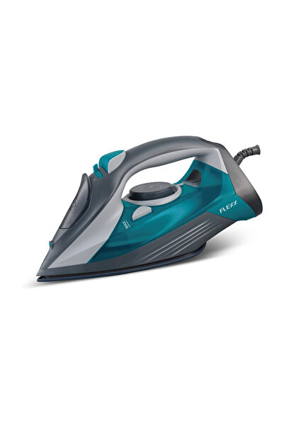 flexy 2800W Electric Steam Iron with Ceramic Soleplate, 300ml Tank, Burst Steam & Spray Function