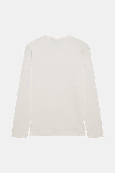 W Collection Ekru Circular Neck Long Sleeve Sweatshirt