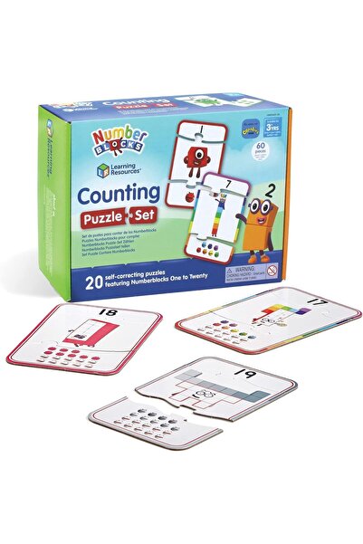 Learning Resources Numberblocks Count the Numbers Puzzle Set HM95401-UK, One Size, Plastic, Multicol