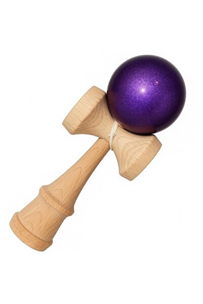 Globalport Retail Professional beech wood kendama 18 cm, glossy paint, Metallic Purple