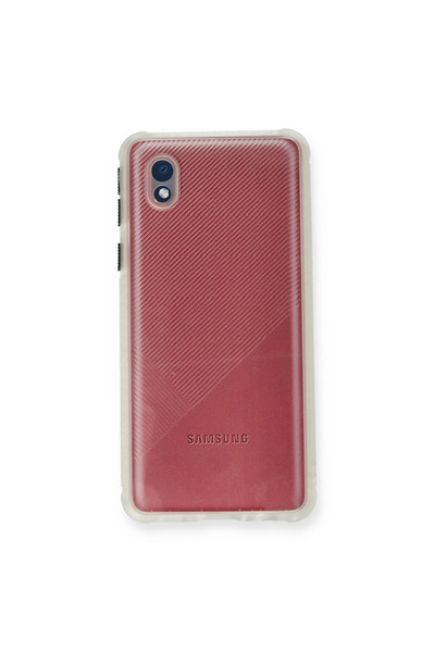 Marsilyan جراب سامسونج جالاكسي A01 كور ميامي سيليكون شفاف - شفاف