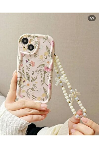 blissful sweet flower phone case with lanyard