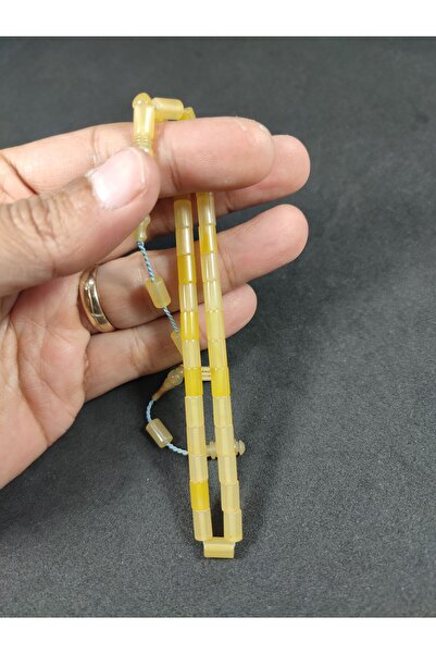 İskeçe Exclusive Mehmet Mercan Masterpiece, Wrist Length (Small Size), Arrow-Like Cutting, Tightening, Amber, Certified 8702