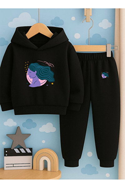 SVART WEAR Hanorac cu imprimeu pentru copii cu imprimeu cu glugă Swea tricou ...