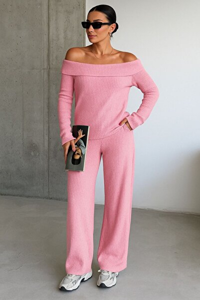 AFROGİYİM Γυναικείο σετ με γιακά Madonna Relaxed Cut