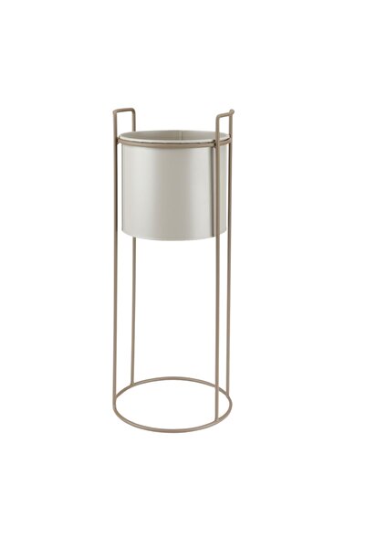 OEM Tall flower pot, D20xH50 cm, metallic