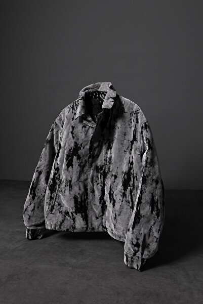 Slatra Ανδρικό μπουφάν Bomber με γκρι σχέδιο