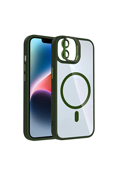 eco port غطاء جوكو آيفون 11 مع عدسة ريميم وحامل ماج سيف - أخضر داكن