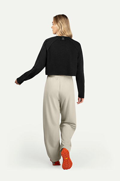 KAFT Women's Double-Sided Crop Sweatshirt - Lyume - Tar