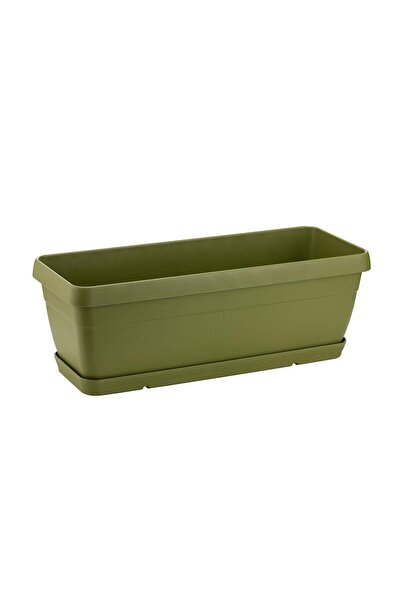 bahçe market Poliwork Tabaklı Balkon Saksı 4,5 Lt 395*130*135 Mm