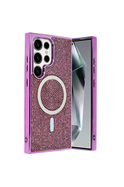 eco port غطاء جوكو لهاتف سامسونج جالاكسي S25 الترا هيلين ماجسيف - بنفسجي غامق