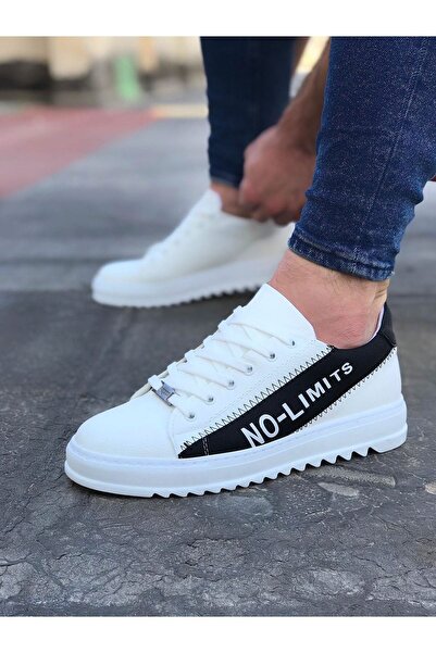 Wagoon WG027 Alb Negru No Limit Pantofi casual pentru bărbați