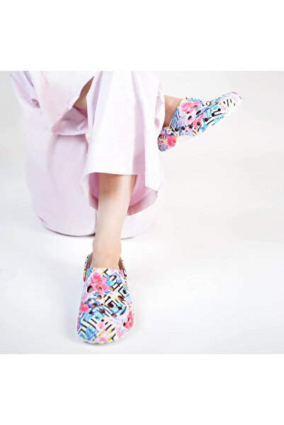 Woz Flower Print Clogs