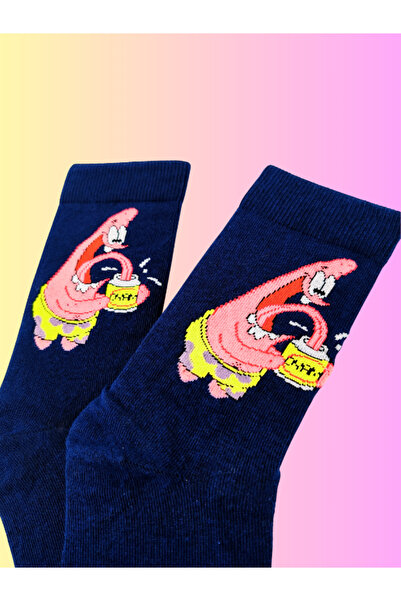 Shuttle Park Special Series Happy Colorful Patrick Star Socks Fun Comfortable Stylish Design Style Socks