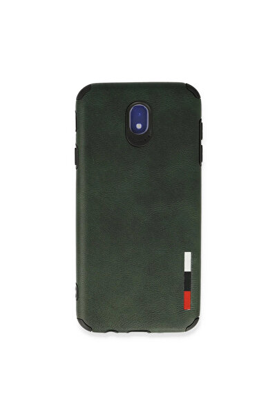 eco port حافظة سامسونج جالاكسي J7 برو / J730 لووب جلد سيليكون - أخضر مع حماية...