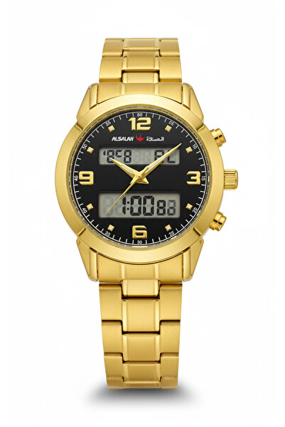 al salah ساعة إسلامية ذكية مع تنبيهات لأوقات الصلاة وتذكير بالأذان ووقت مزدوج...