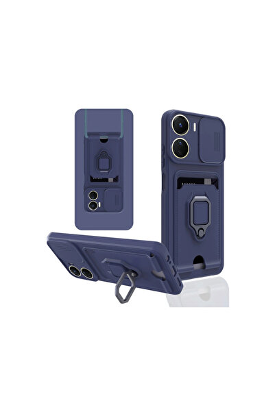 eco port Vivo Y16 Compatible Case Zuma Silicone with Business Card Holder and...