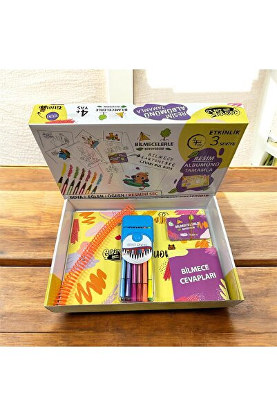 POZART Çocuk Strateji Becerisi ETKİNLİK SERİSİ -3- BİLMECELER 12RENKLİ KALEM ...