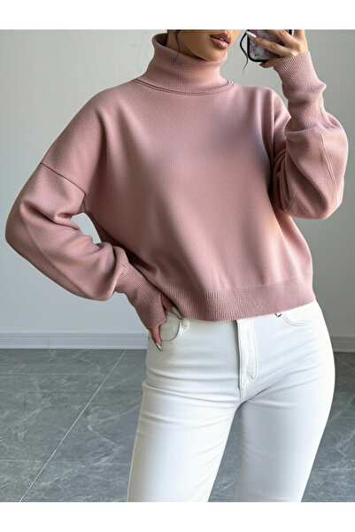 RUMBLE STUDİO Crop Balıkçı Kazak