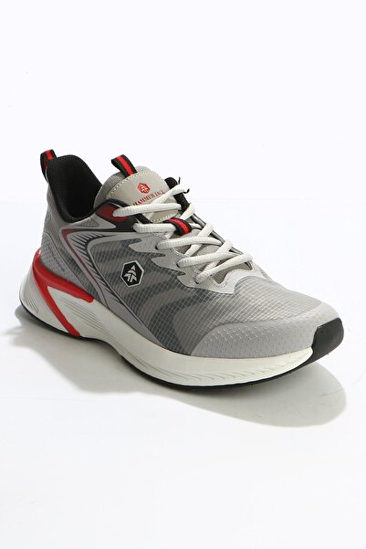 Hammer Jack 24040 Bagona Men's Gray White Fabric Orthopedic Memory Sole Comfortable Walking Daily Sneaker Sports Shoes