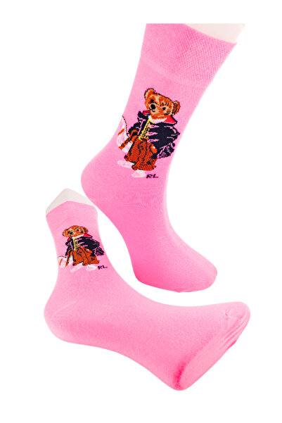 Shuttle Park Special Series Happy Colorful Bear Teddy Socks Fun Comfortable Stylish Design Style Socks