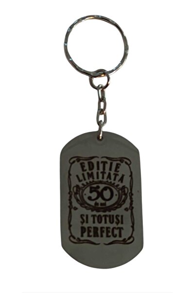 magazinu de gravura Breloc Personalizat cu Mesaj – Cadou Aniversare 50 de Ani