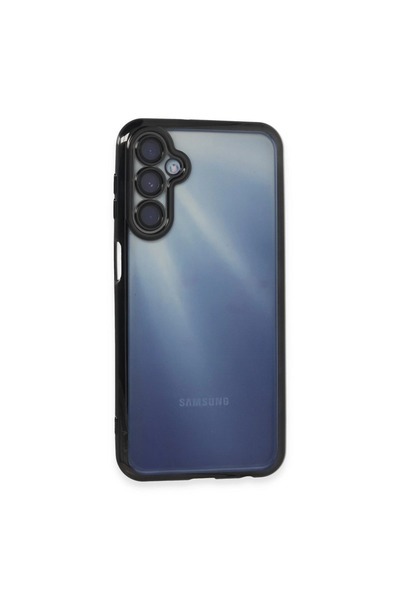 eco port حافظة سامسونج جالاكسي A35 5G من السيليكون مع حماية للكاميرا - أسود