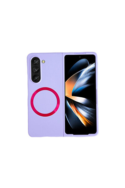 Marsilyan غطاء حماية ماتا فولد لهاتف سامسونج جالاكسي Z فولد 5 - أرجواني