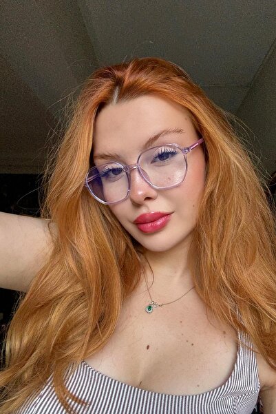 FALAN EYEWEAR Cherry Kadın Blue Block Gözlük Lila