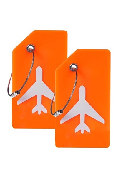 Hippo Store Set tag troler, 2 etichete bagaj, Silicon, Portocaliu