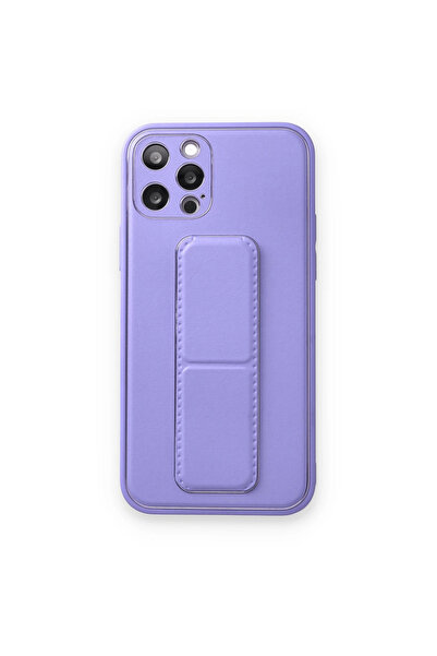 Marsilyan غطاء حماية لهاتف آيفون 12 برو مصنوع من جلد كوكو - أرجواني داكن