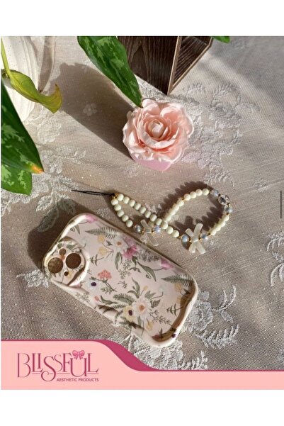 blissful sweet flower phone case with lanyard