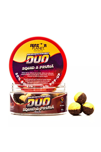Senzor Planet Duo Squid & Plum Hook Boilies 16-20mm 150g
