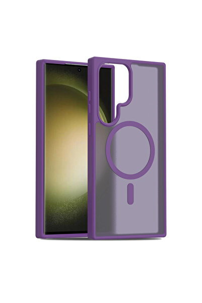 eco port غطاء جوكو لهاتف سامسونج جالاكسي S23 الترا جوتا ماج سيف - بنفسجي غامق